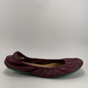 Tieks by Gavrieli Leather Classic Foldable Ballet Flat Women Size 9 Burgundy